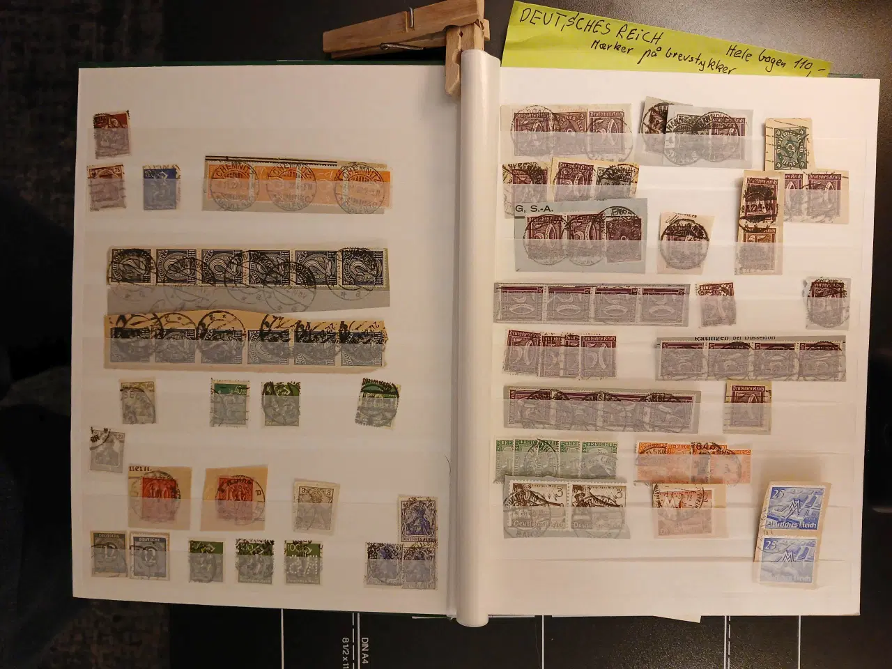 Billede 6 - Tyskland (86) Deutsches Reich Brevstykker. 32 side