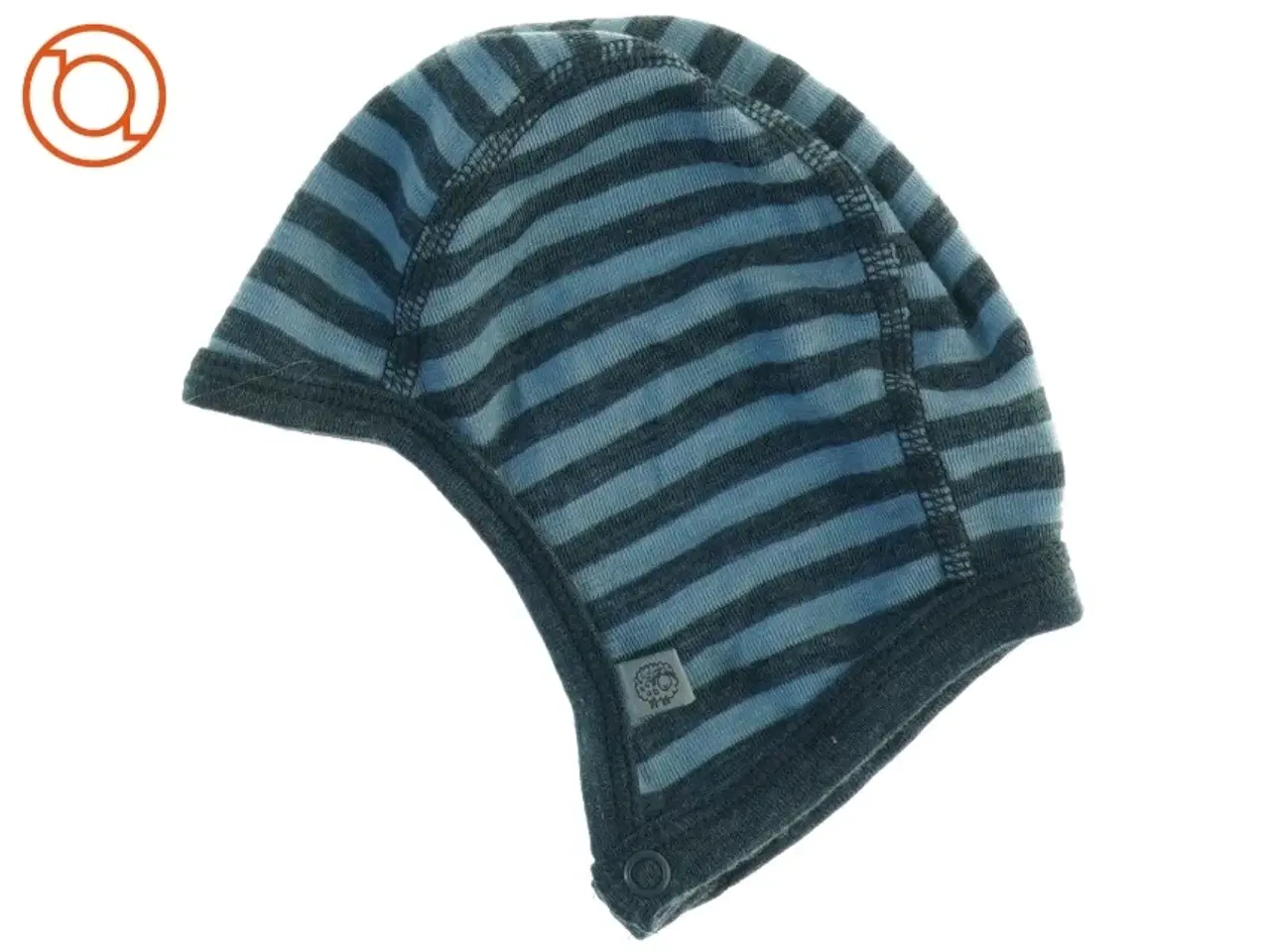 Billede 3 - Blå stribet babyhue (str. 6 til 9 måneder)