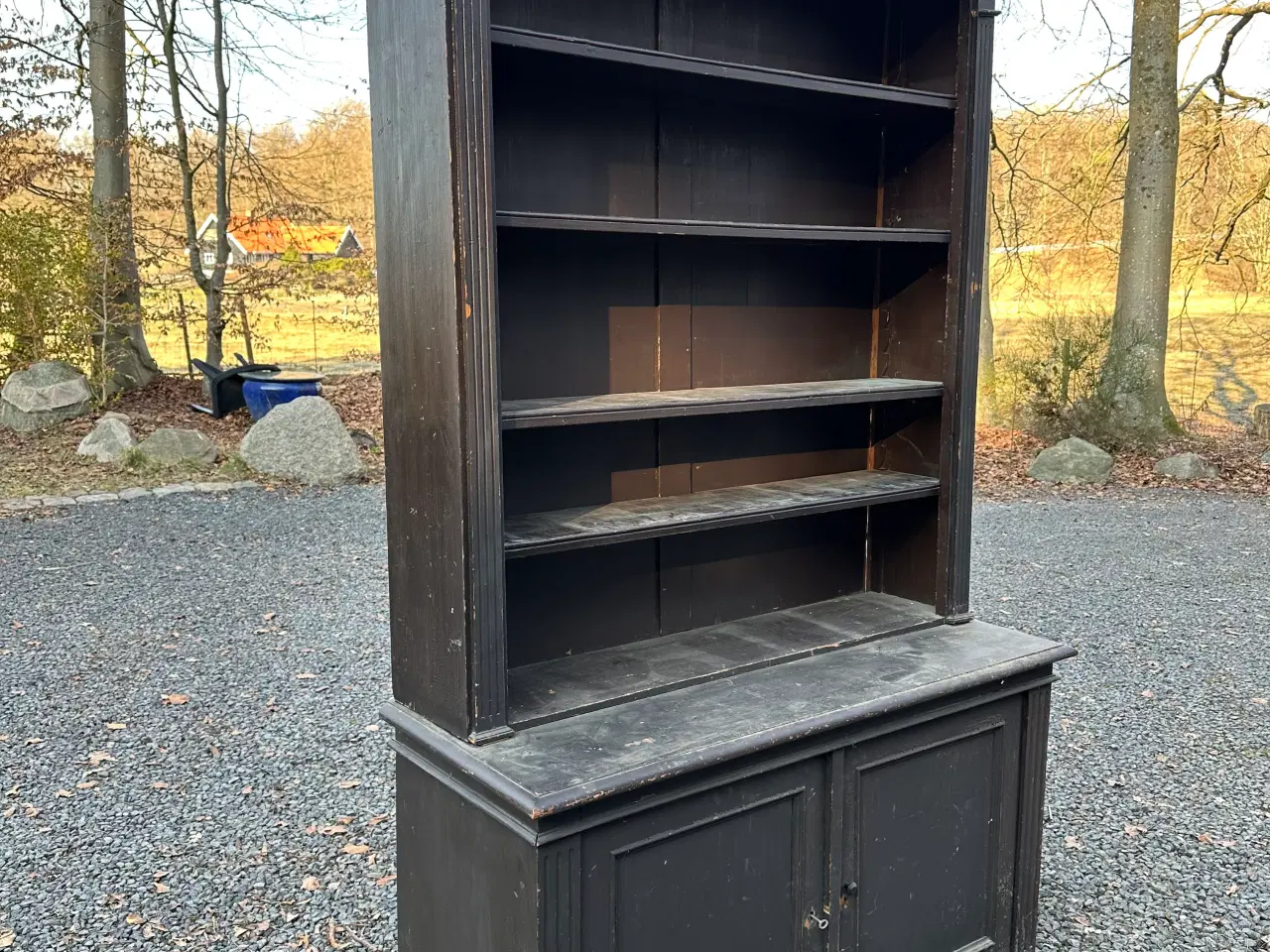 Billede 2 - Skænk med overdel reol sort træ