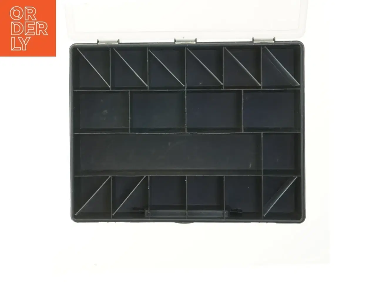 Billede 2 - Plastik opbevaringskasse med ruminddeling fra ZAG (str. 35x27 cm)