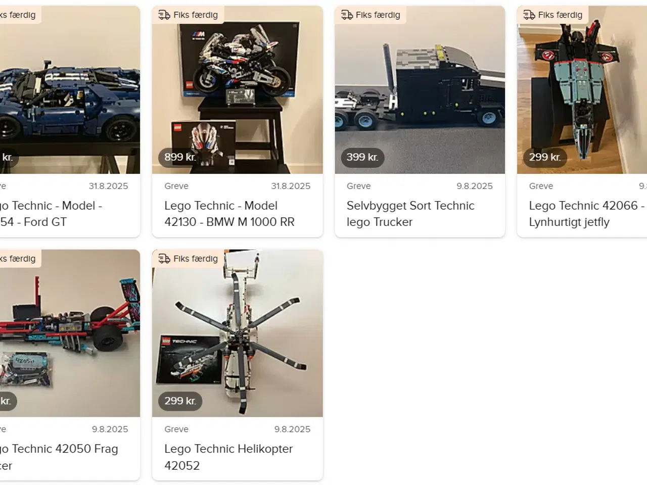 Billede 4 - Lego Technic - Samling af Nye Sæt & Samlede Sæt