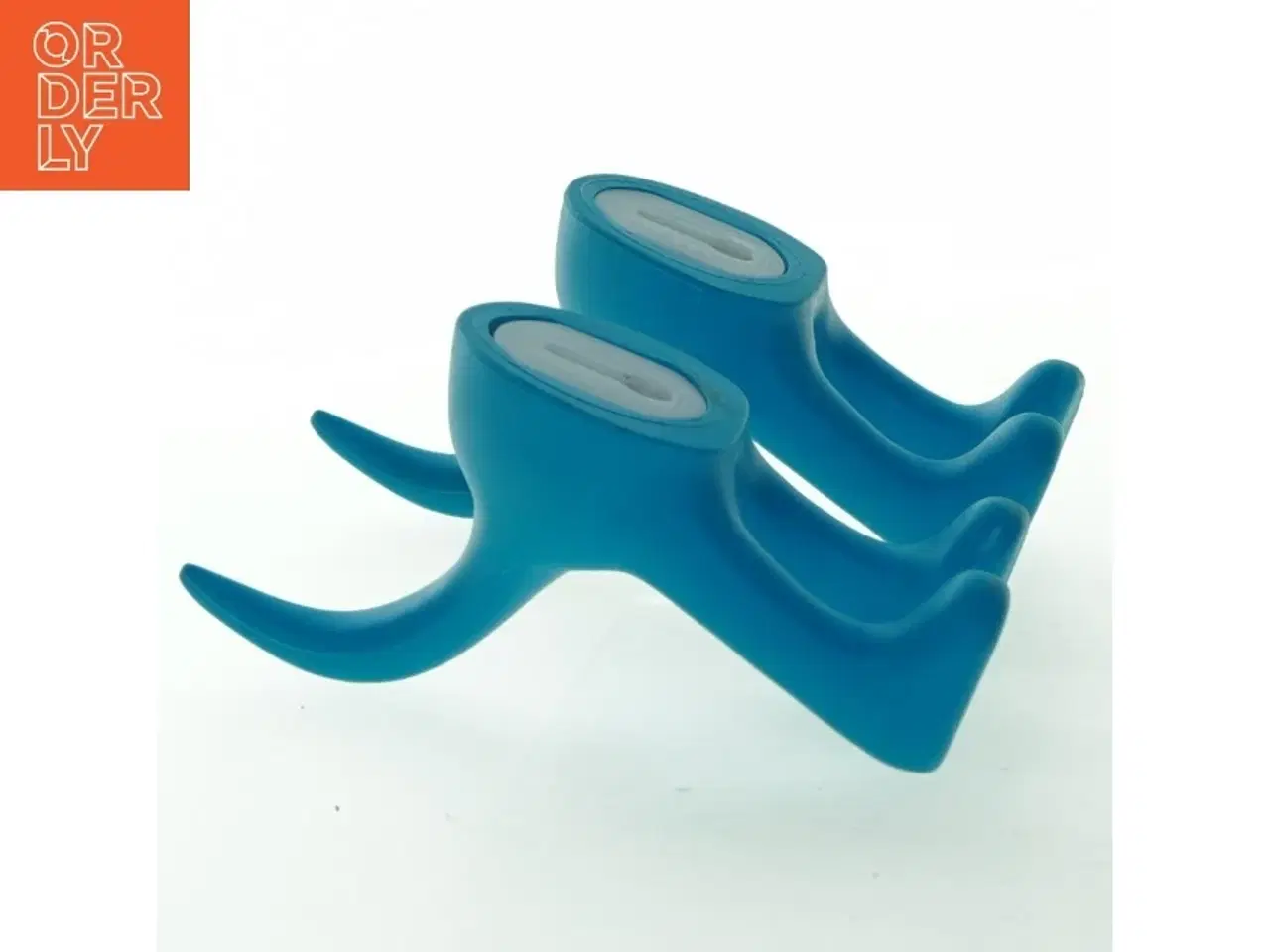 Billede 2 - Blå vægkroge formet som hunde fra IKEA (str. 9 cm. 2 styk)