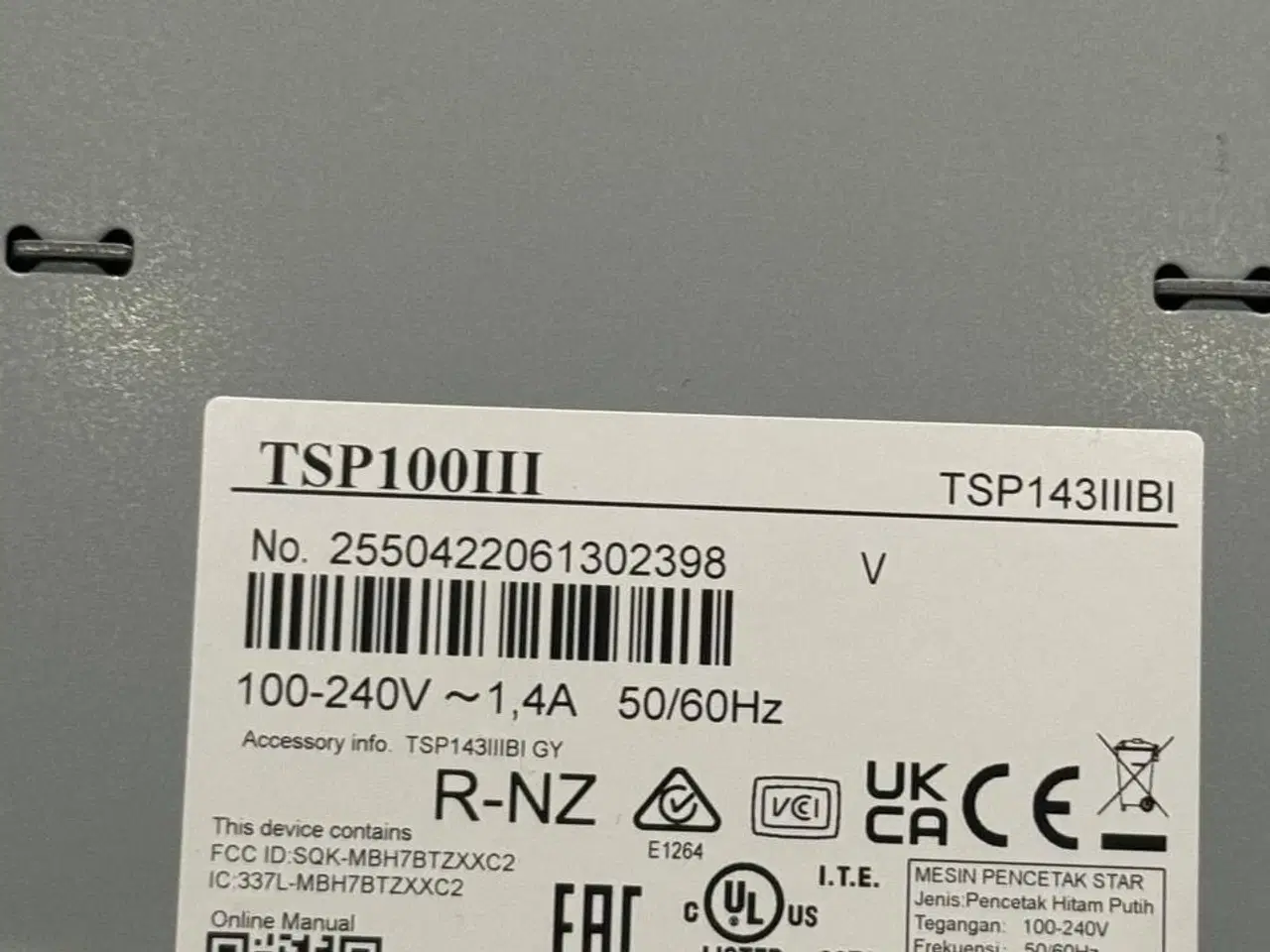 Billede 3 - Star Micronics TSP100III kvitteringsprinter med Wi