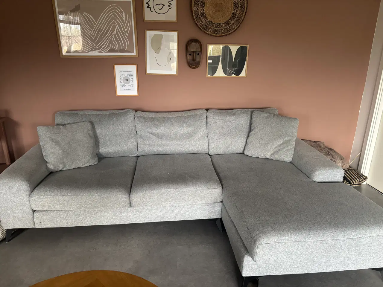 Billede 1 - Sofa med chaiselong 