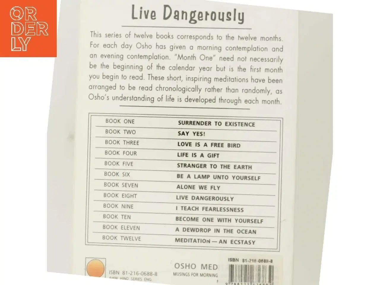 Billede 3 - Osho Meditation Serie Bog fra Osho