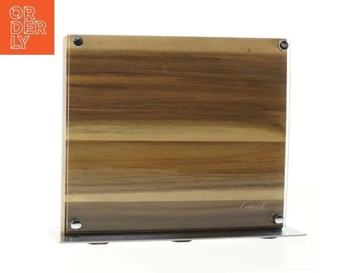 Billede 1 - Knivblok i træ og metal fra Laguiole (str. 22x25 cm)