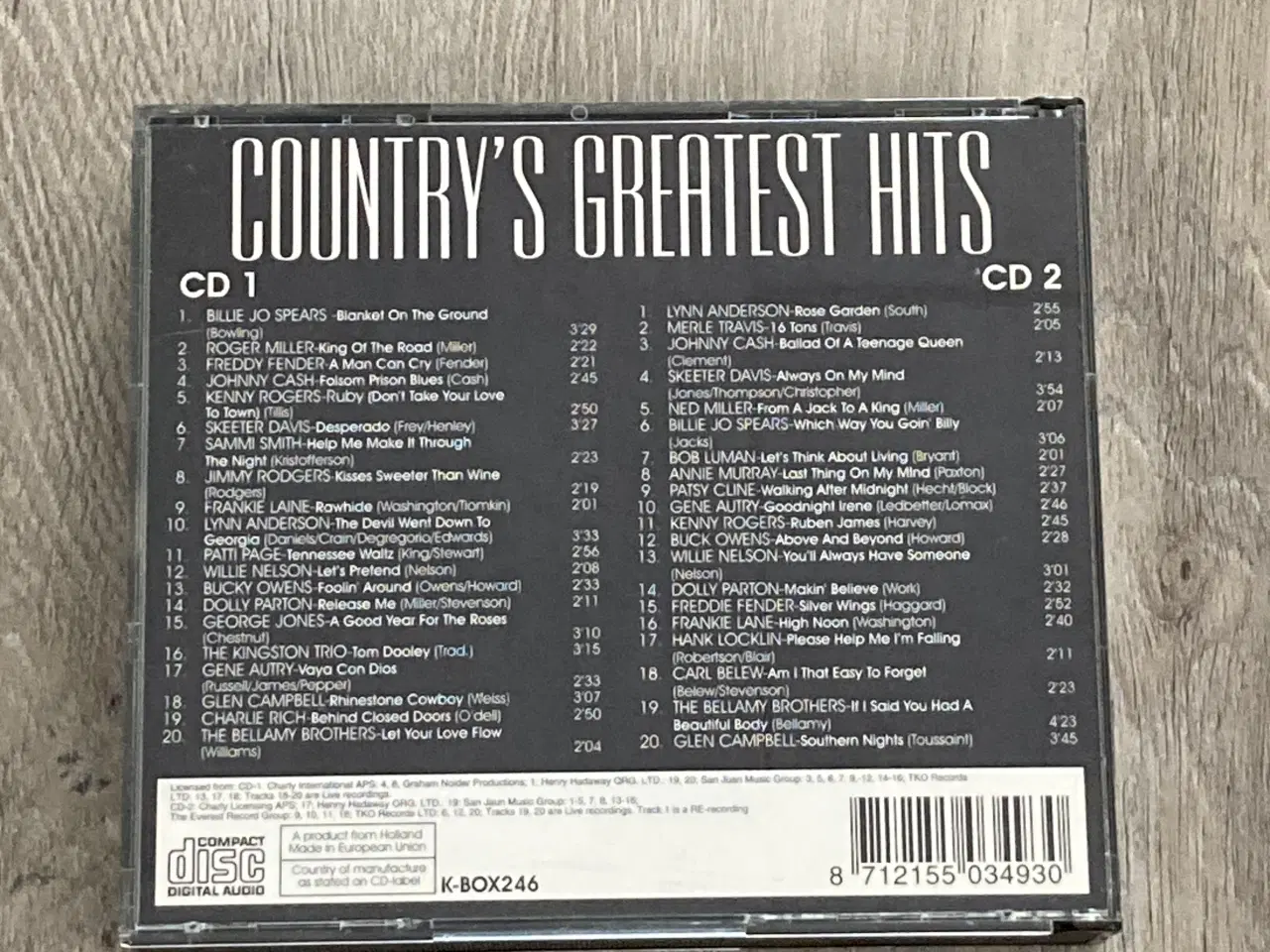 Billede 2 - 2CD: Country’s Greatest Hits