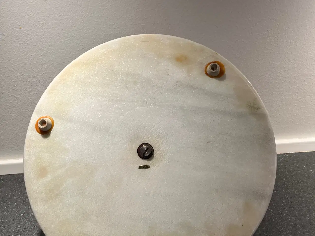 Billede 3 - Smukt retro serveringsfad i marmor m/træhåndtag – 