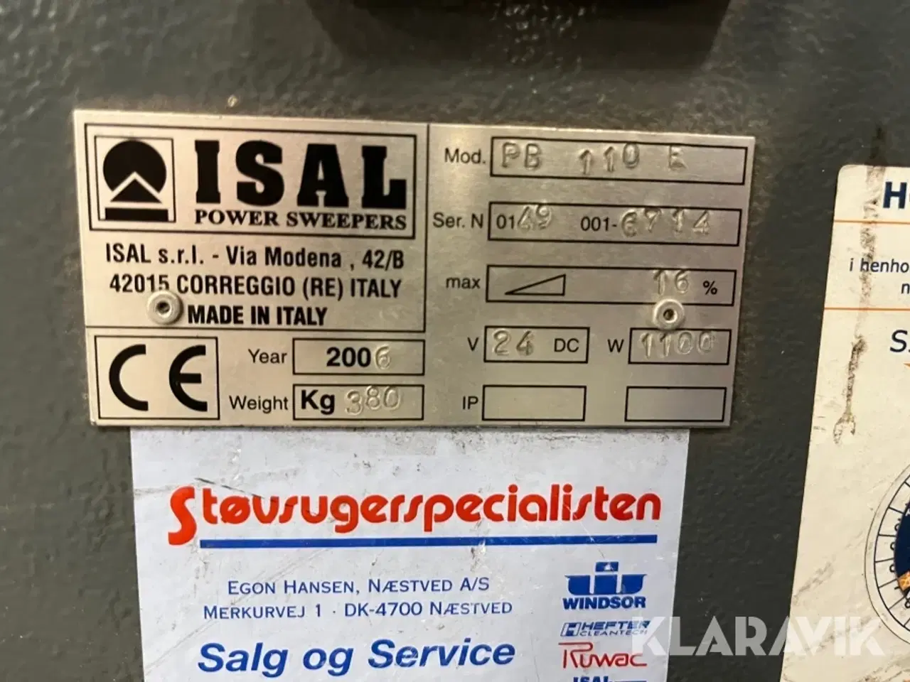 Billede 8 - Fejemaskine Isal PB110