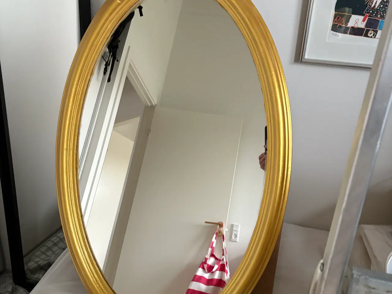 Billede 1 - Ovalt spejl