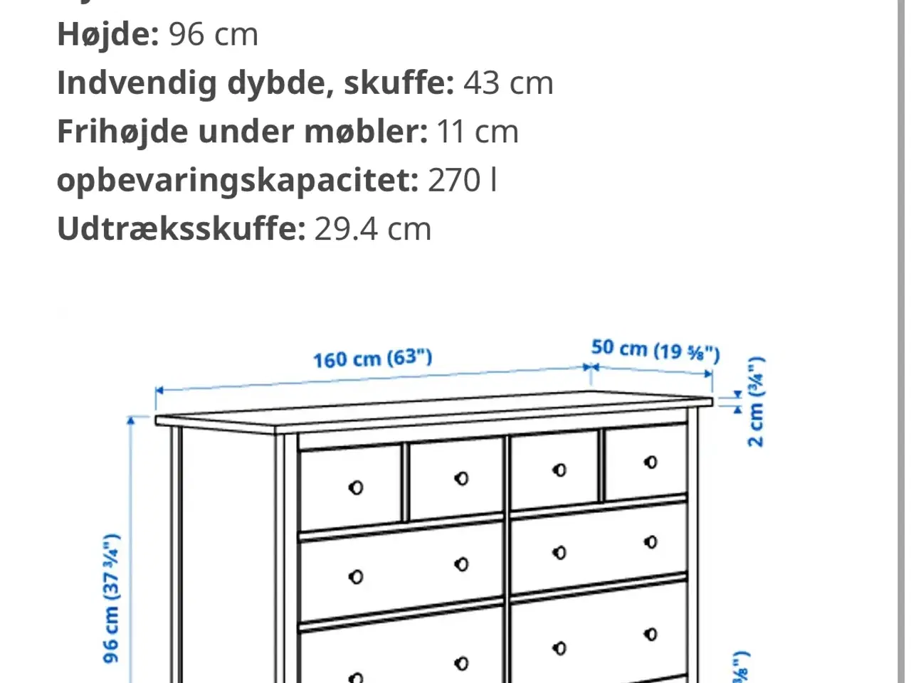 Billede 3 - Kommode i træ