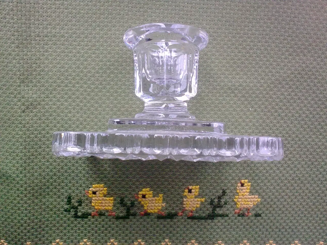 Billede 6 - Bling påske skåle 4 m lysestage glas NYT og GL. 