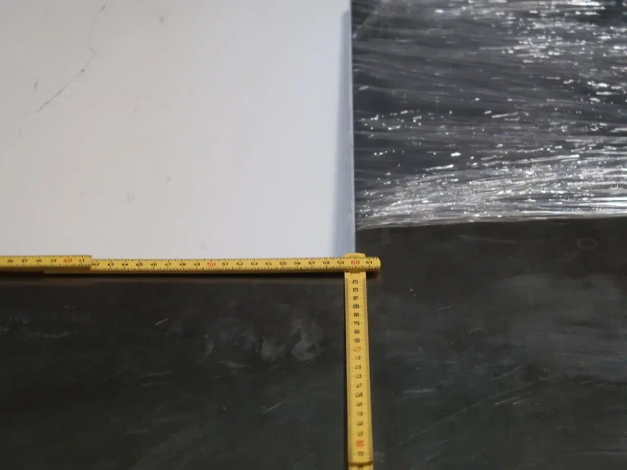 Billede 3 - Stålbordplade (Brugt) 0,85 x 3,74 m.