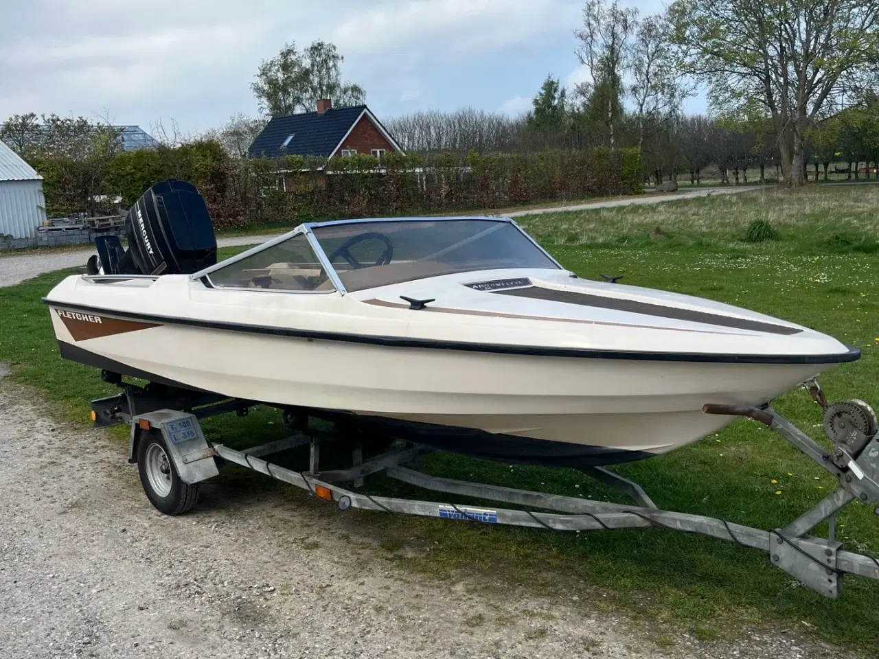 Billede 2 - Fletcher speedbåd med 70 hk og nysynet bådtrailer