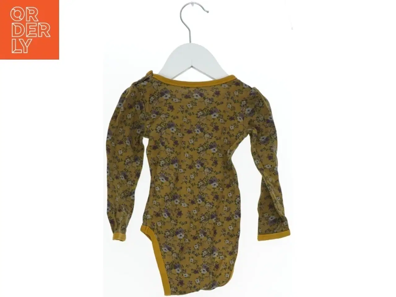 Billede 2 - Blomsterprint bodystocking til baby fra Hust & Claire (str. 80)