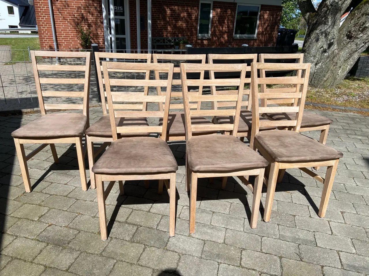 Billede 12 - Spisebordsstole i egetræ