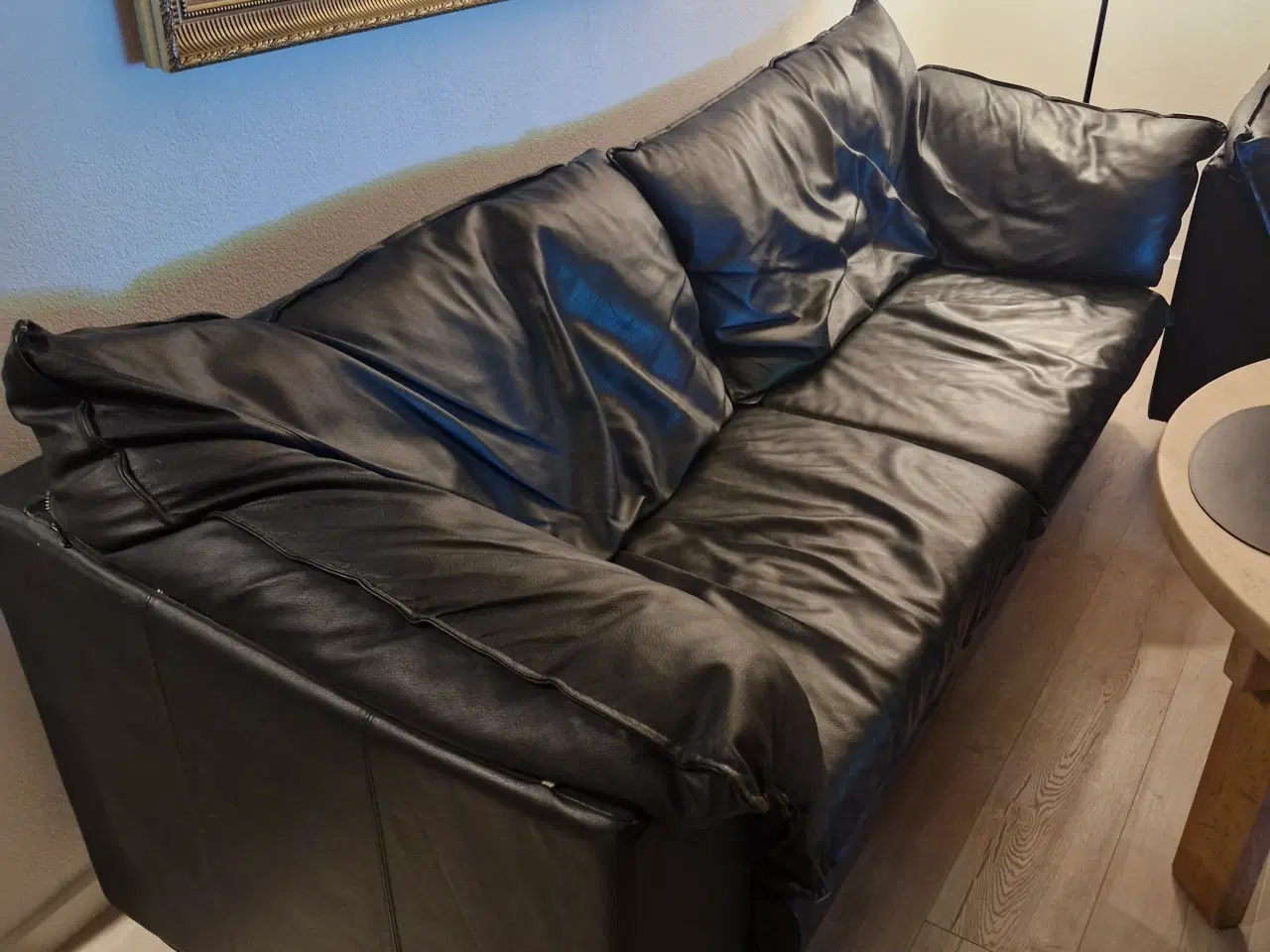 Billede 1 - Lædersofa 