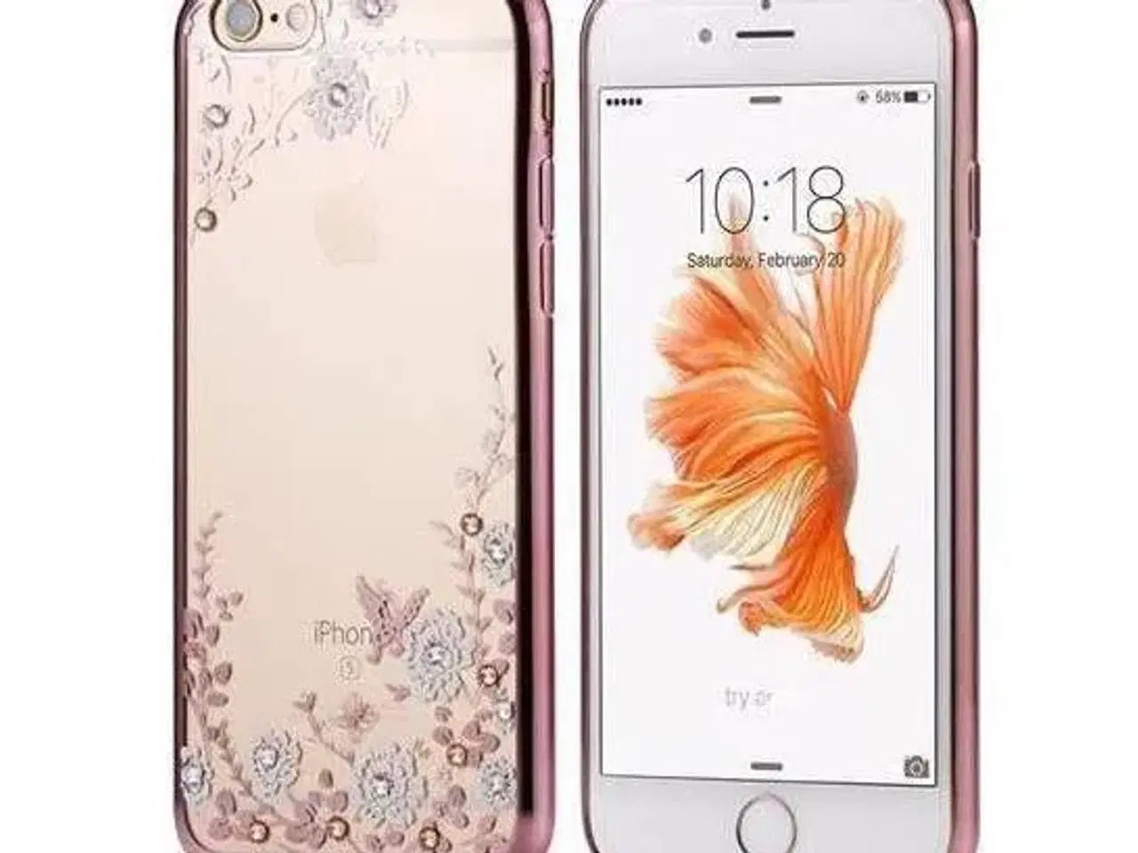 Billede 8 - Rosaguld silikone cover med similisten til iPhone 