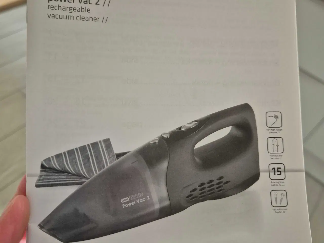 Billede 2 - OBH nordic trådløs håndstøvsuger