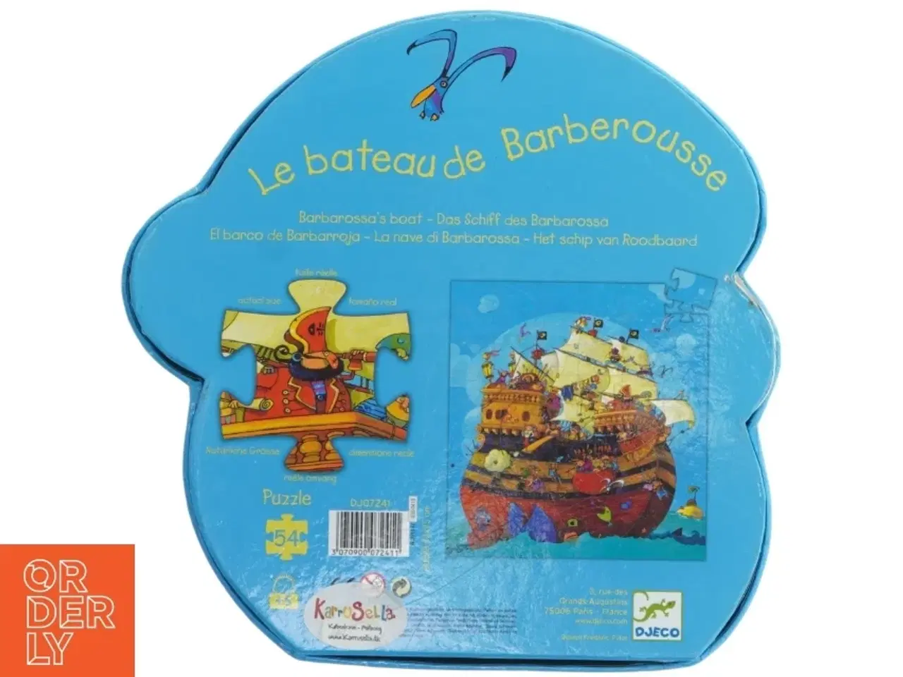 Billede 3 - Djeco Le bateau de Barberousse puslespil fra Djeco (str. 54. brikker)