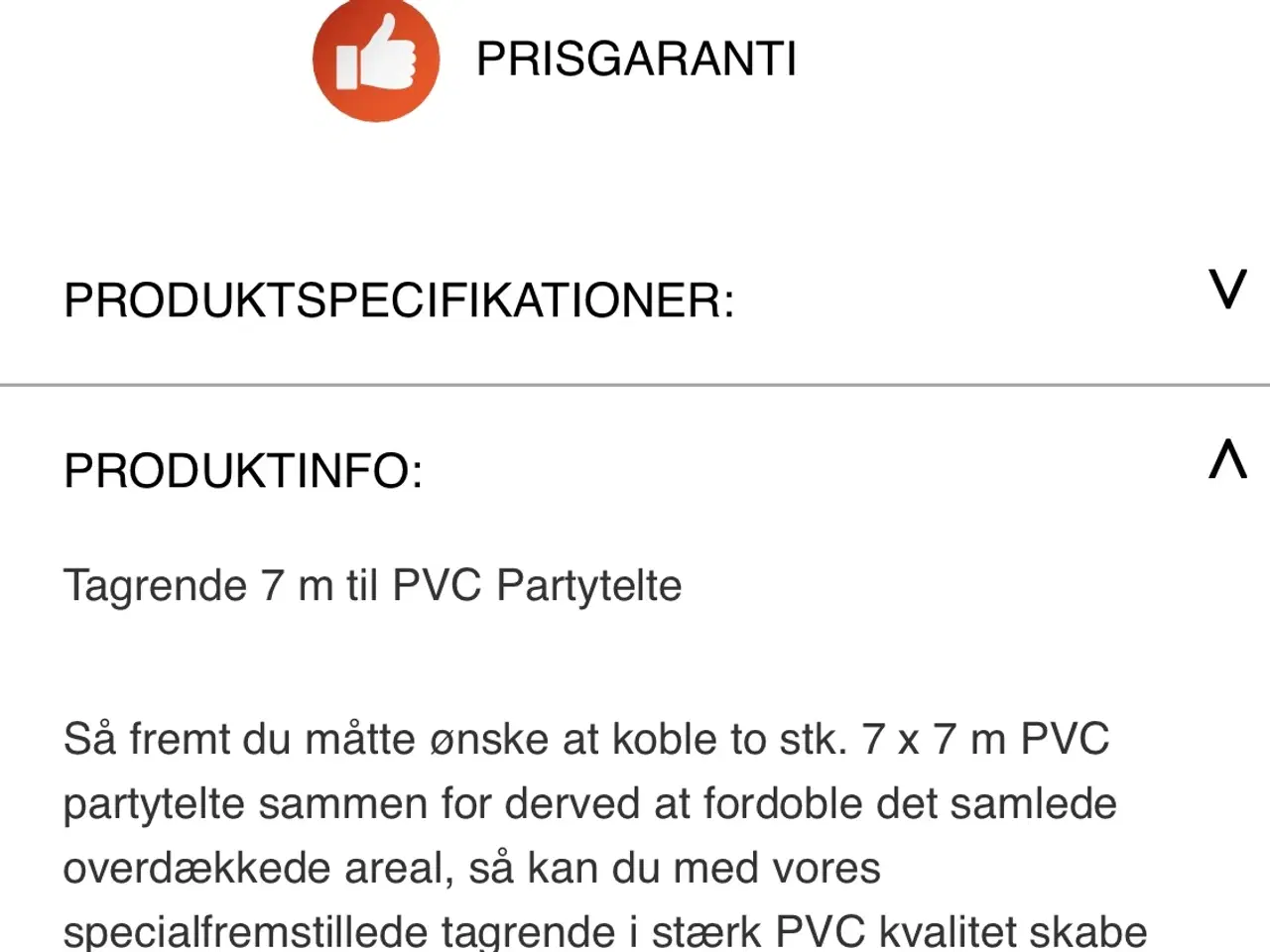 Billede 4 - Tagrende til partytelt 7 meter