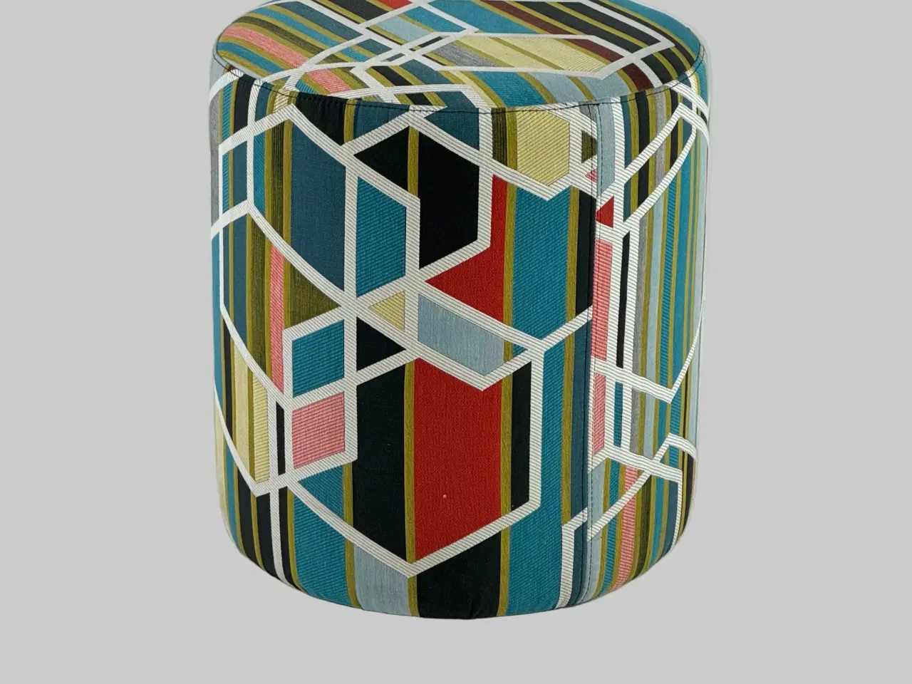 Billede 1 - Puf – Multifarvet Ø40cm