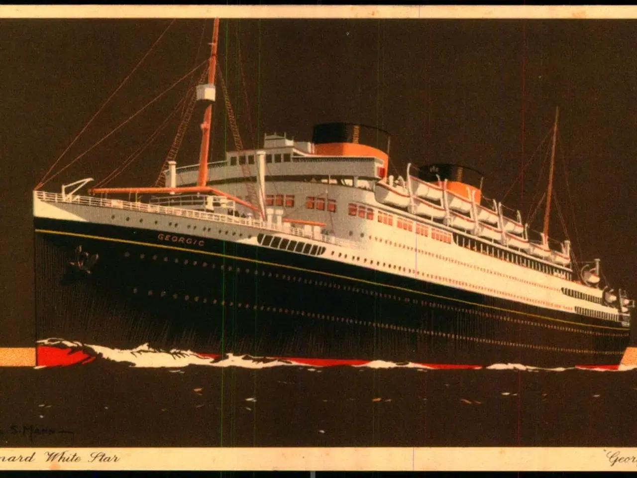 Billede 1 - R.M.S. Georgio - Cunard White Star Line - u/n - Brugt