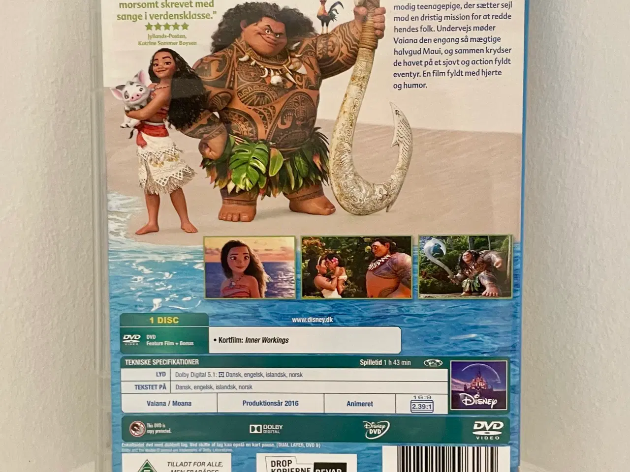 Billede 3 - Disney Vaiana / Moana DVD