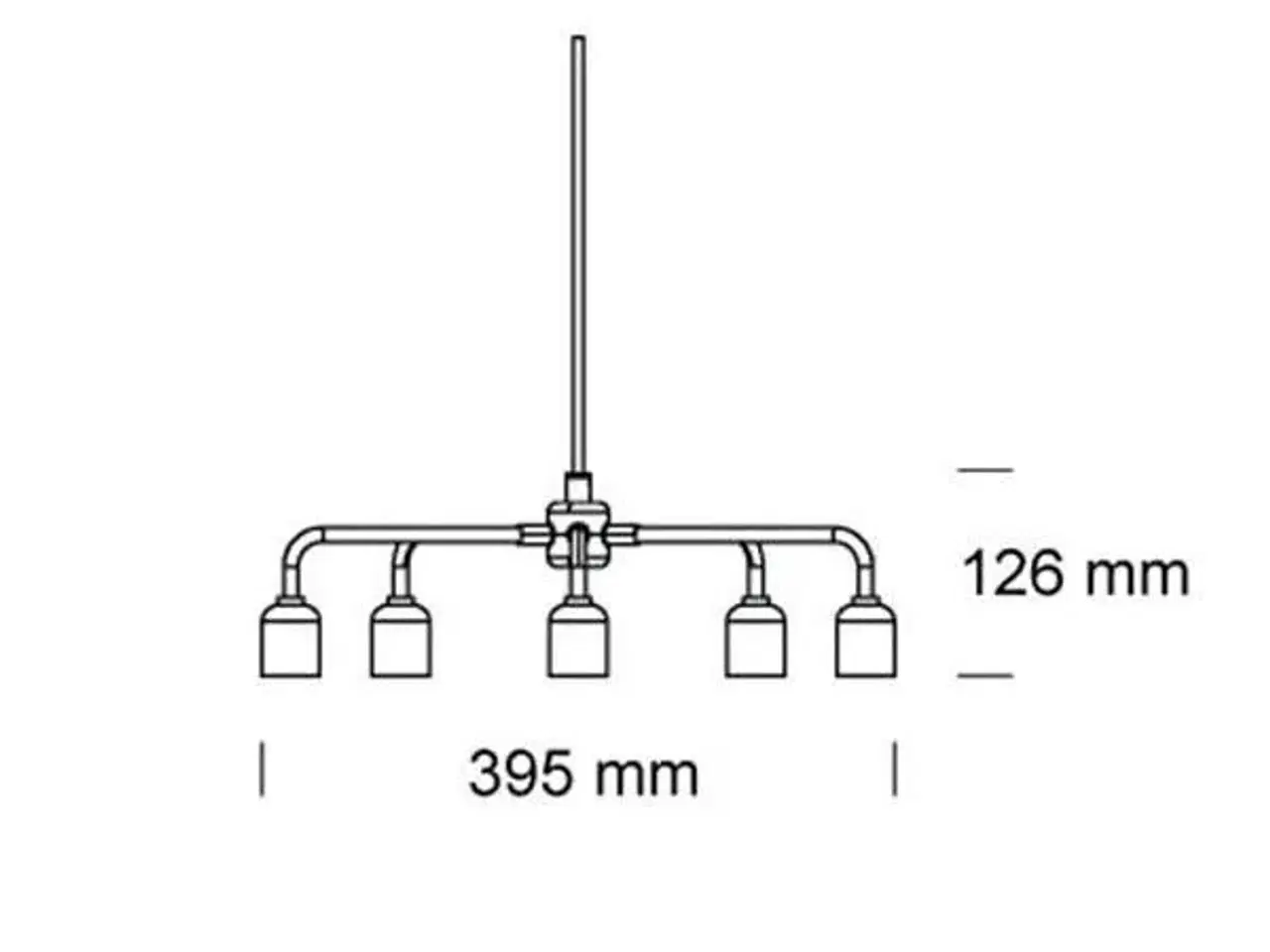 Billede 7 - Menu Leonard chandelier børstet stål  (NY)