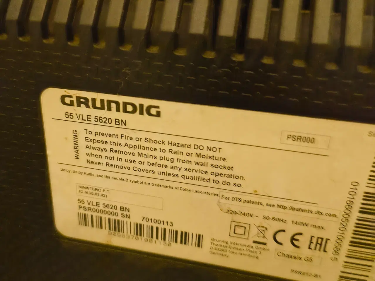Billede 1 - Grundig 55 tommers fladskærms tv. 