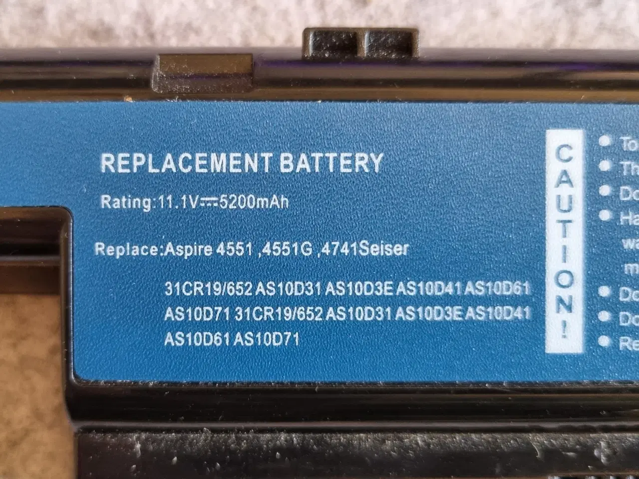 Billede 2 - Acer Aspire Batteri