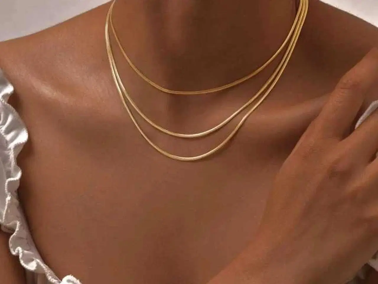 Billede 1 - Guld halskæde 
