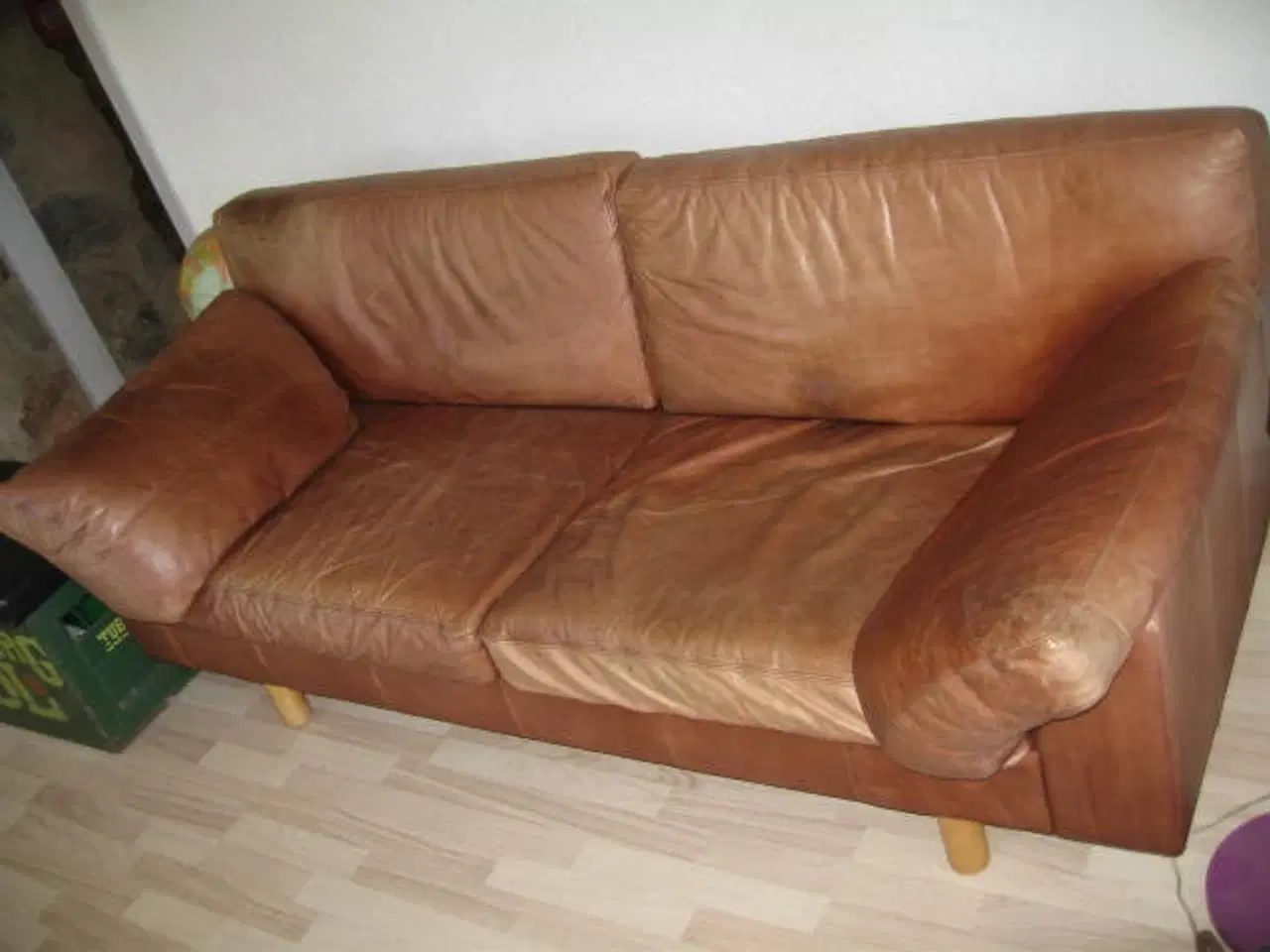 Billede 1 - lædersofa 2½ personers