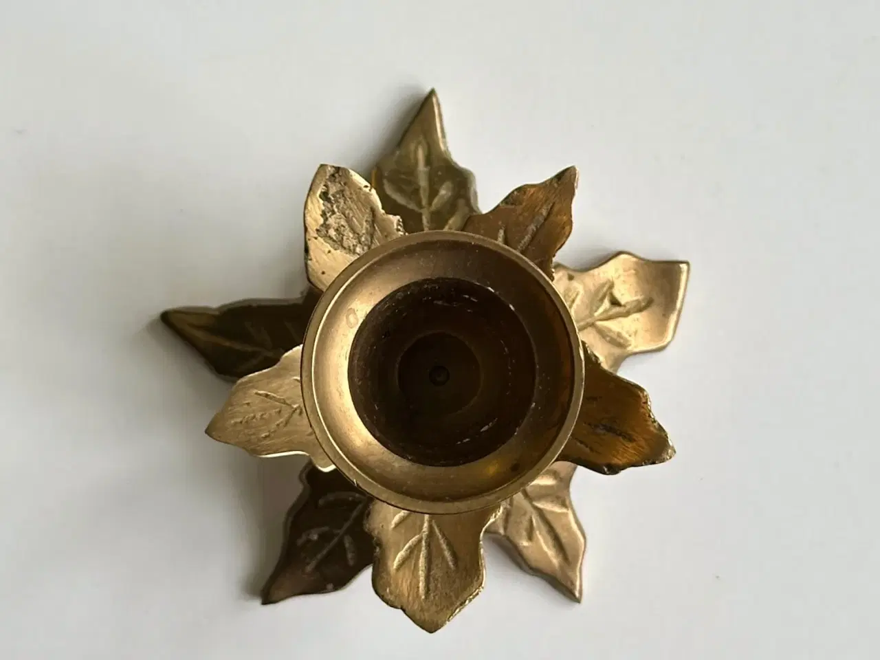 Billede 4 - Lysestage, messing