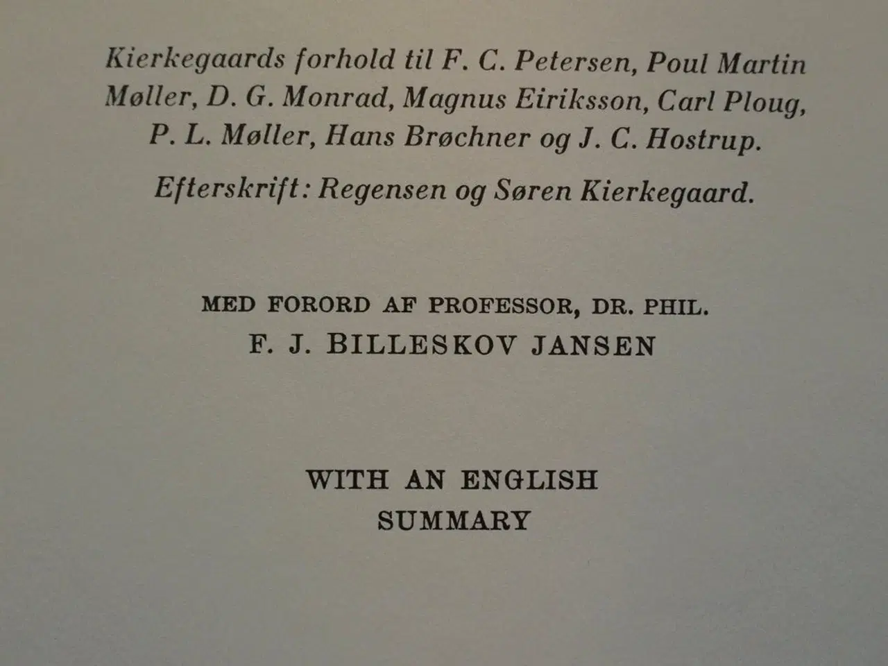 Billede 3 - kierkegaard og regensen, af svend aage nielsen med
