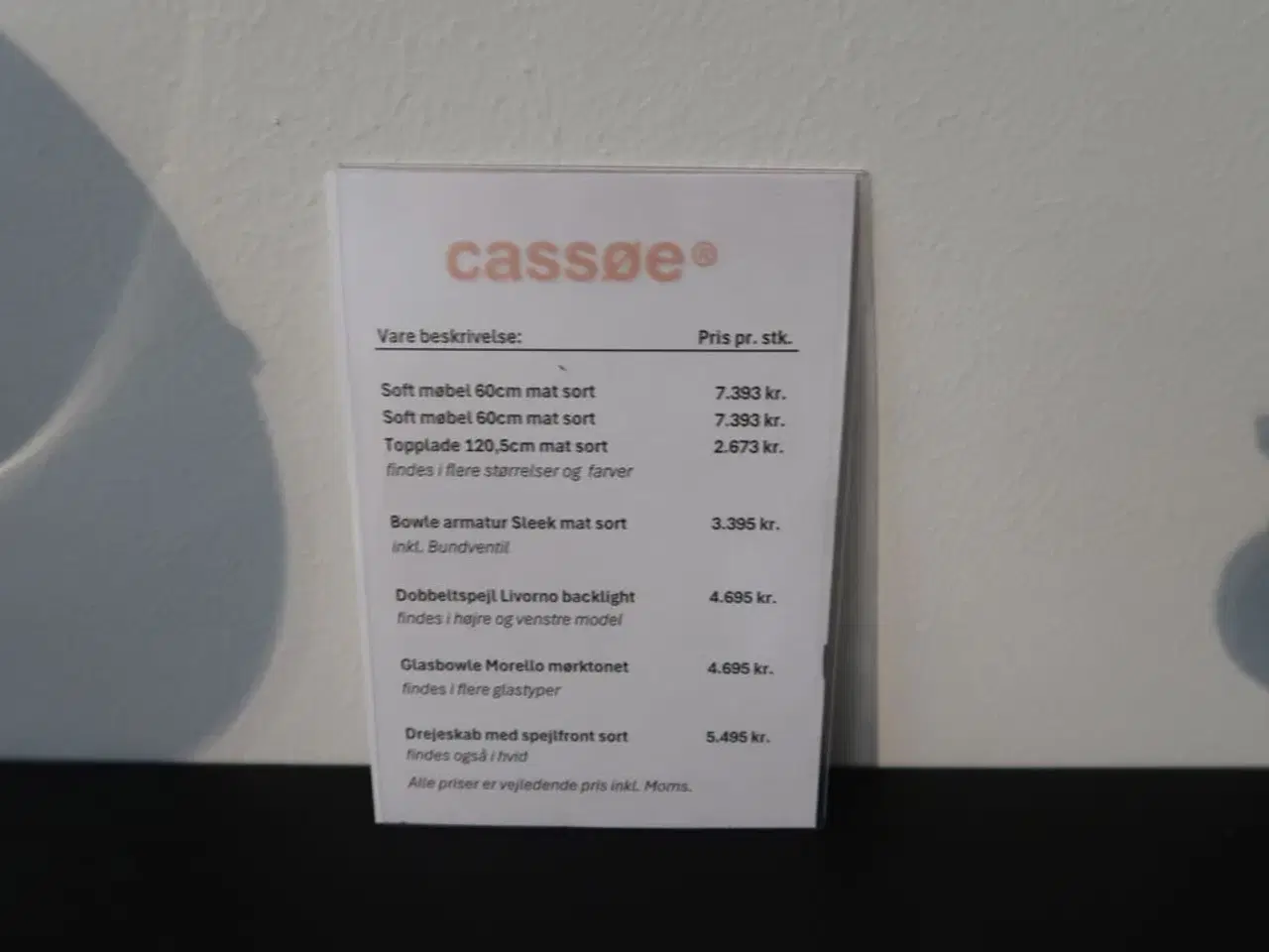 Billede 8 - Badmøbel CASSØE Soft med vask, uden armatur