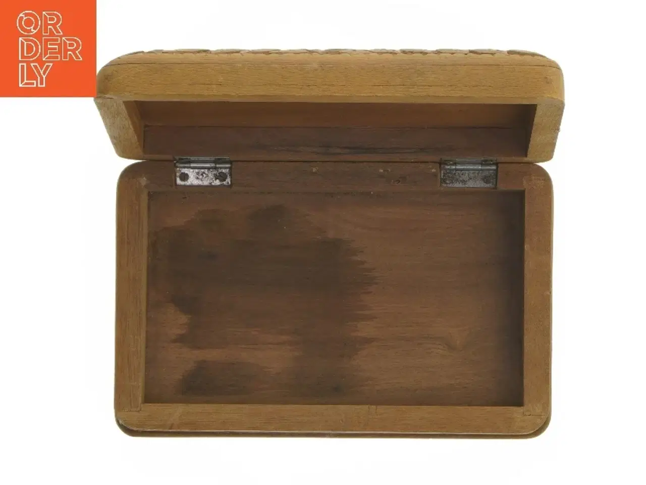 Billede 6 - Trææske med graveringer (str. 21x13x5 cm)