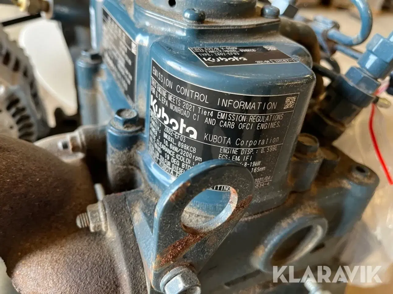 Billede 4 - Motor ny 10,6 kw Kubota Z602-EF03