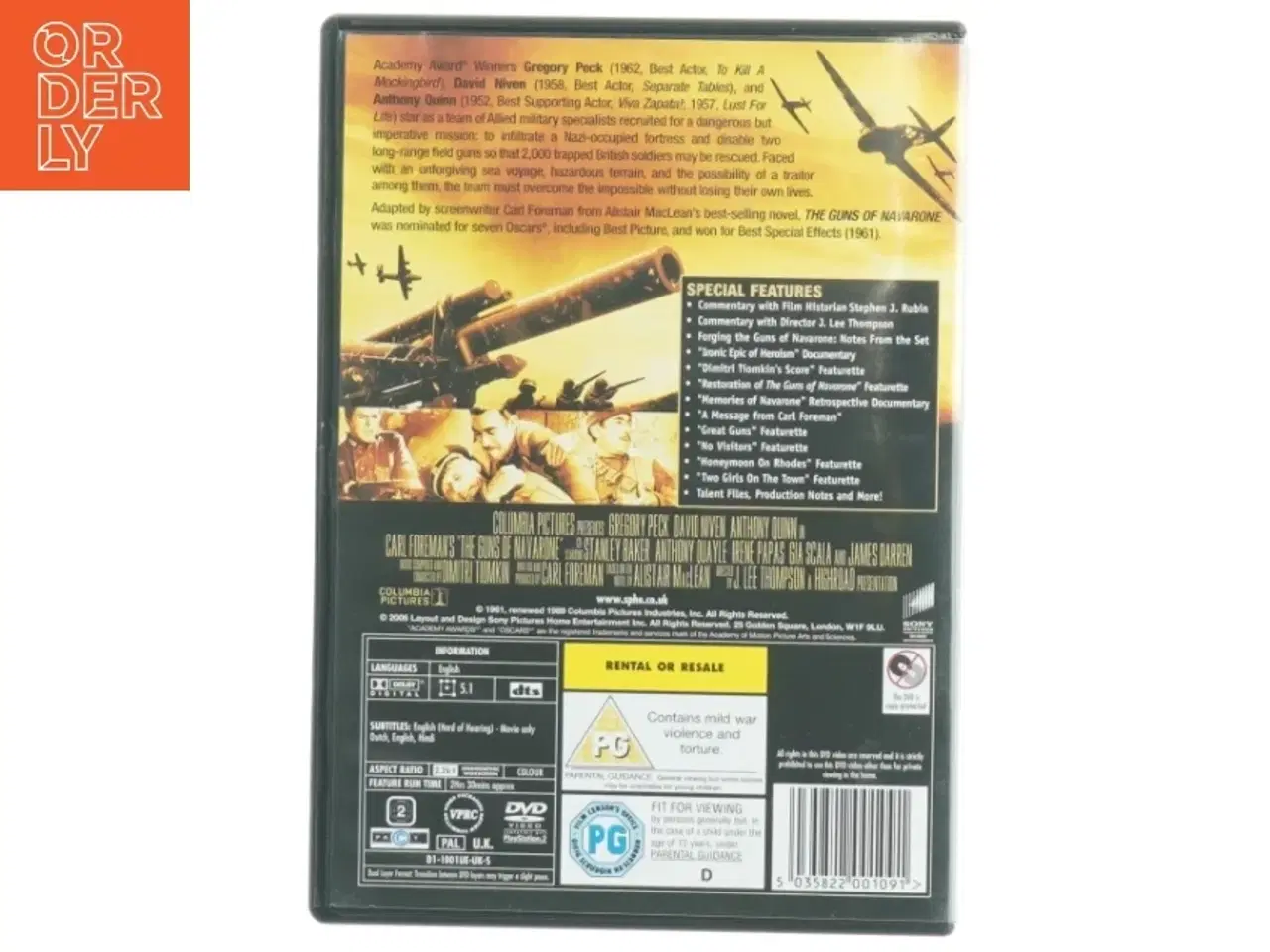 Billede 3 - The Guns of Navarone DVD