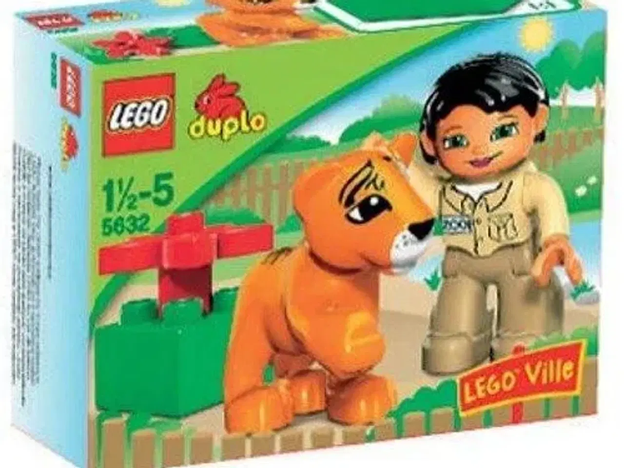 Billede 2 - LEGO DUPLO 5632. Tiger og dyrepasser.
