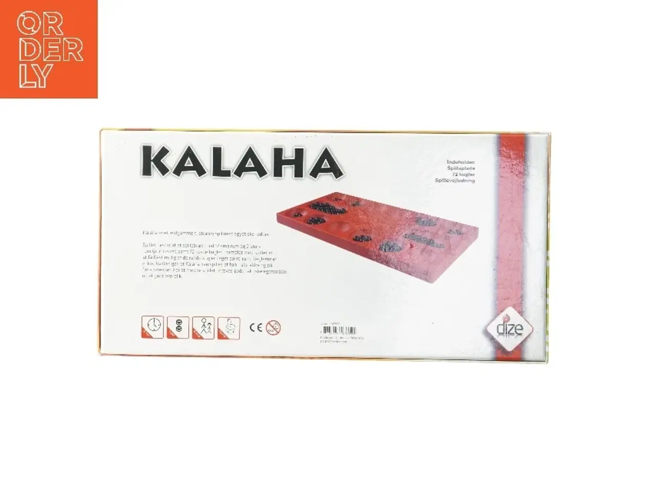 Billede 2 - Kalaha-brætspil med kugler fra Dize (str. 4x43x22 cm)
