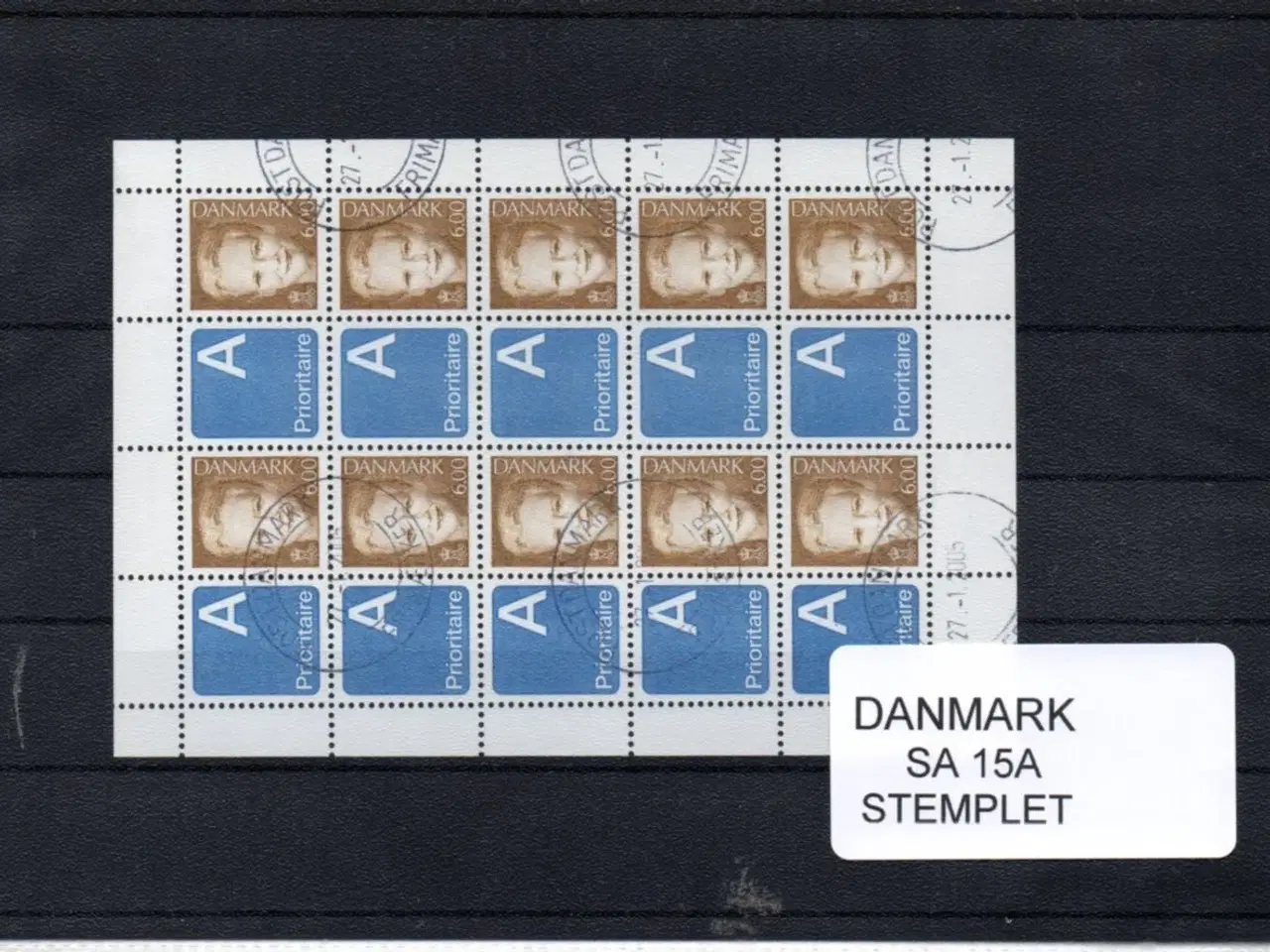 Billede 1 - Danmark - Småark SA 15 A - Stemplet