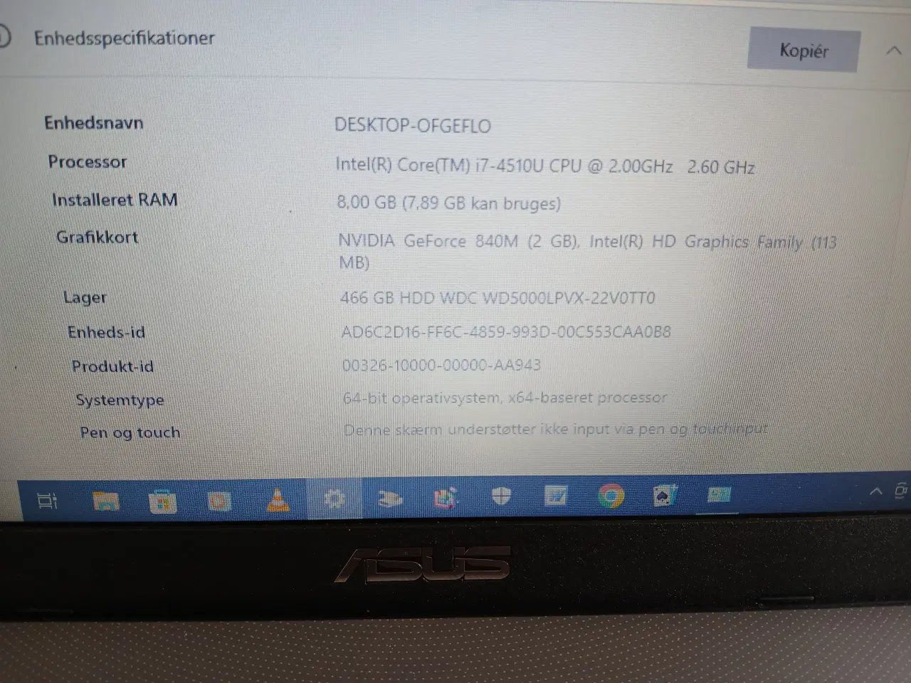 Billede 11 - 15,6”  ASUS F550L – PC