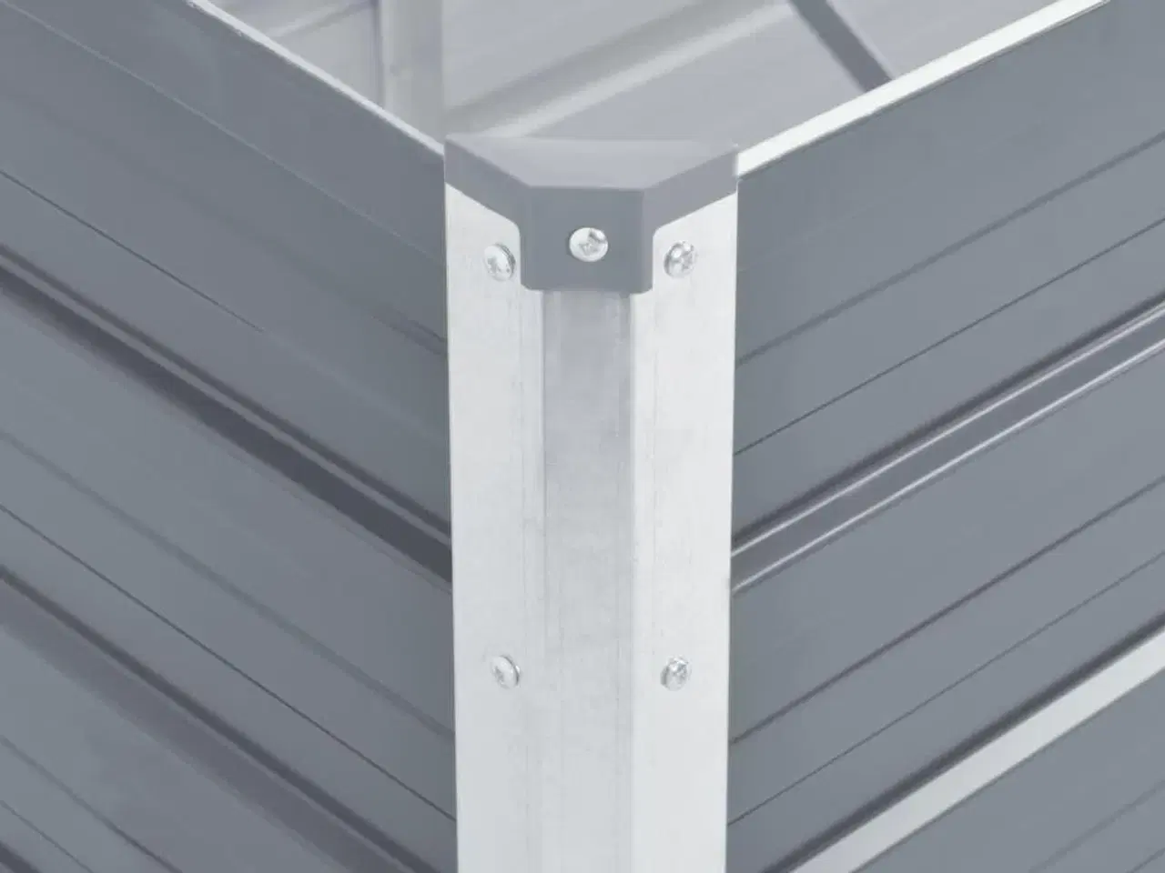 Billede 6 - Højbed 160x40x77 cm galvaniseret stål grå