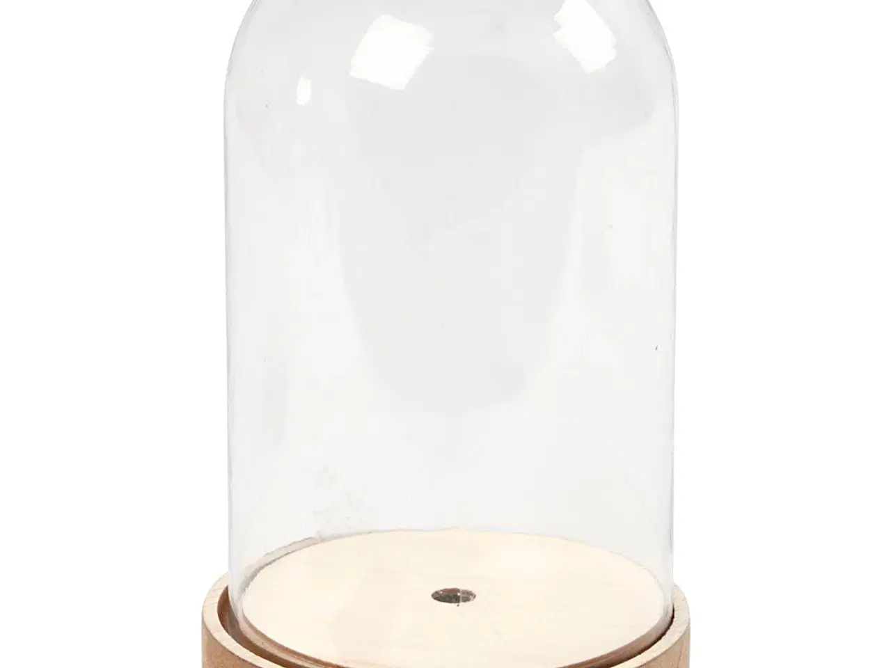 Billede 1 - Klokke på træfod, H: 18 cm, diam. 11 cm, 1 pk.