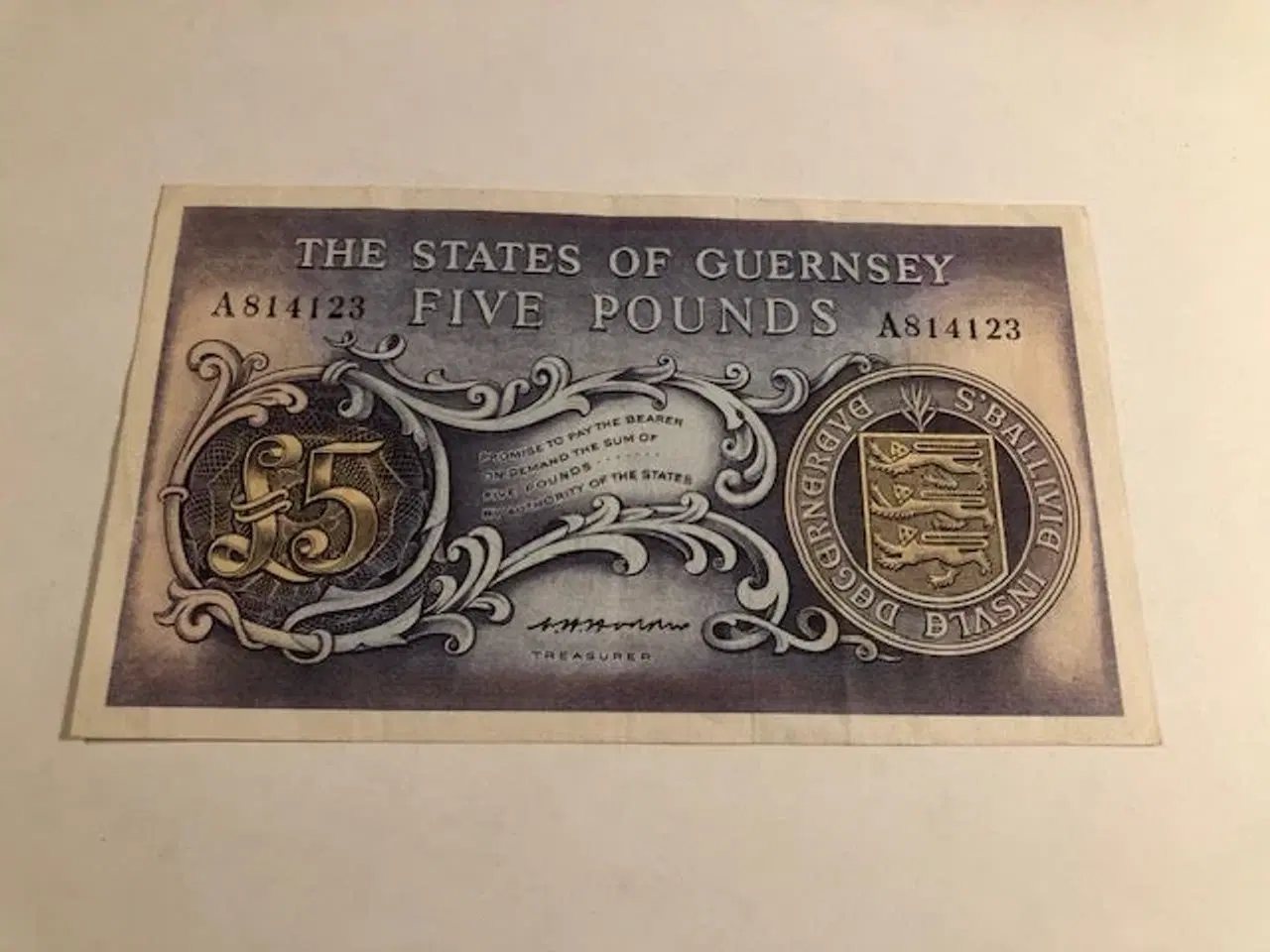 Billede 1 - Five Pounds Guernsey 1969-1975