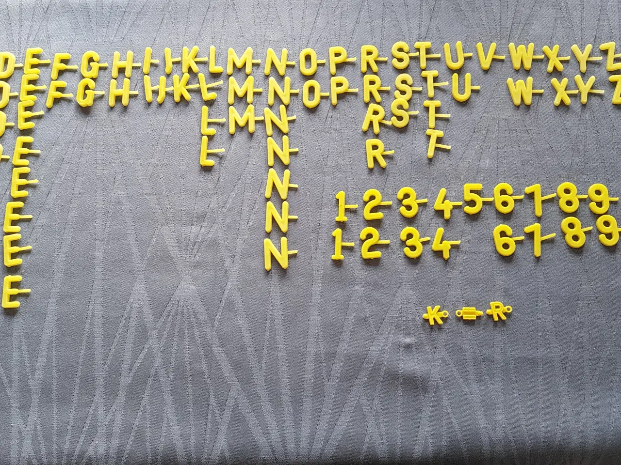 Billede 1 - Bogstaver og tal til leg