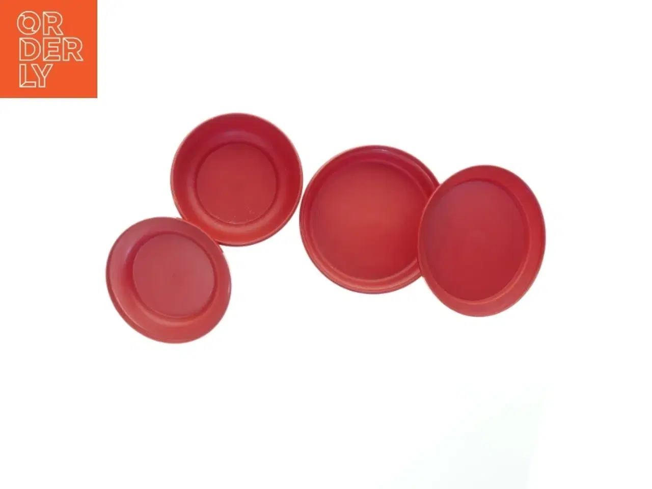 Billede 4 - Plastik opbevaringsskåle med låg fra Tupperware (str. Ø 18 og 16 cm)