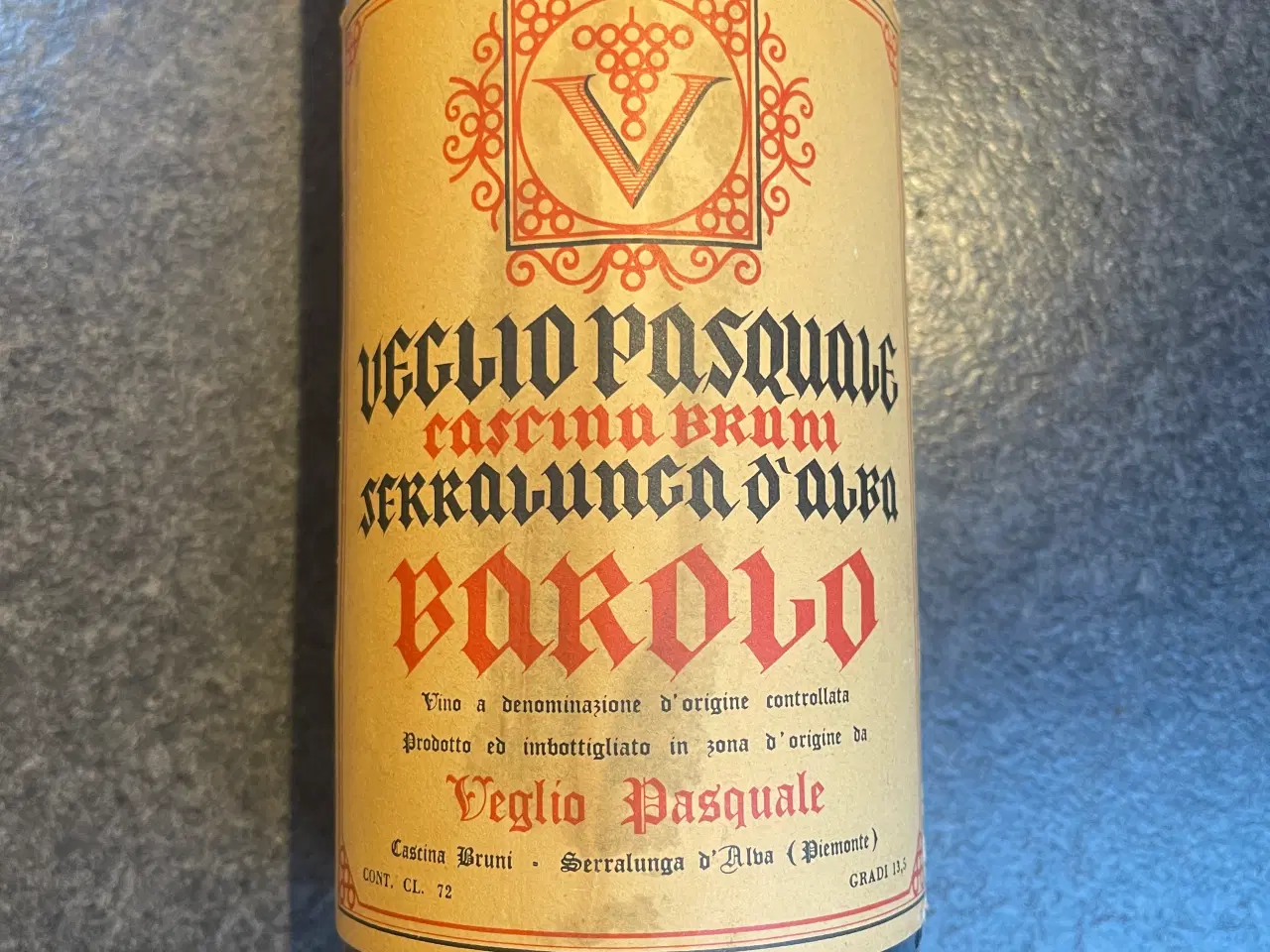 Billede 2 - Barolo rødvin fra årgang 1964 - Utrolig god stand