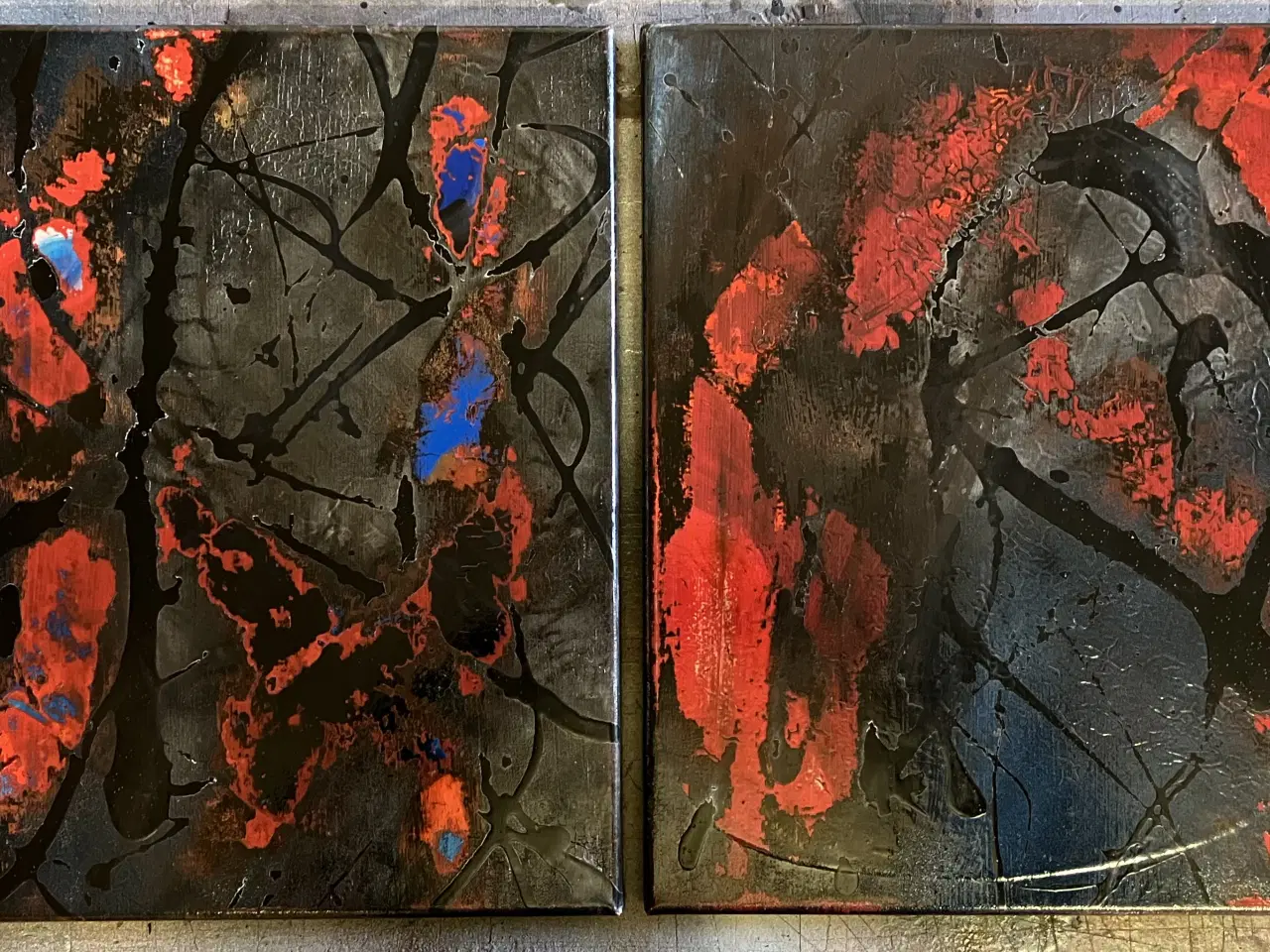 Billede 1 - Abstrakt Akryl Maleri